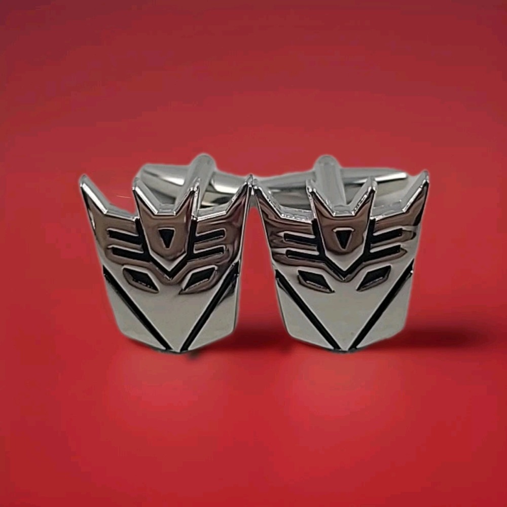 New Sivertone Transformers Decepticon Cufflinks